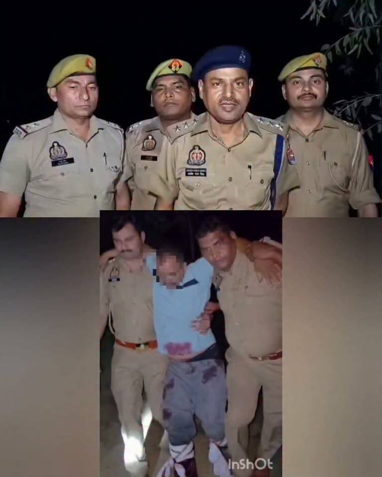 अलापुर थाने में गौकशी का बांछित 25000 का इनामी जुम्मन निवासी थाना कादरचौक पुलिस मुठभेड़ में गिरफ्तार अभियुक्त के दोनों पैरों में गोली लगी है तथा अभियुक्त की गोली से दरोगा भी घायल हुए हैं दोनों को अस्पताल भर्ती कराया है