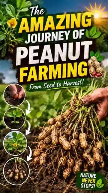 The Amazing Journey of Peanut Farming 🌱🥜 | From Seed to Harvest!