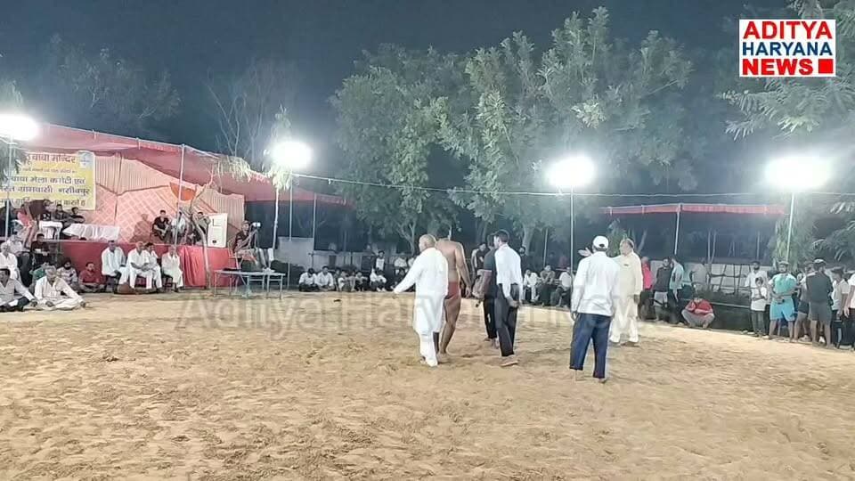 श्री जेठू बाबा नसीबपुर मेले में 5100 की कुश्ती