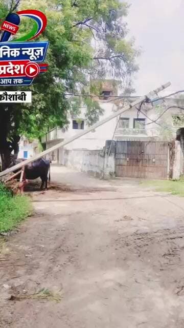 कौशांबी महेवाघाट क्षेत्र अंतर्गत तिवारी के पुरवा गांव में बना हुआ है खतरा.....