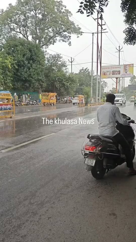 झाँसी में हुई बारिश,,लोगो को फिर मिलेगी राहत