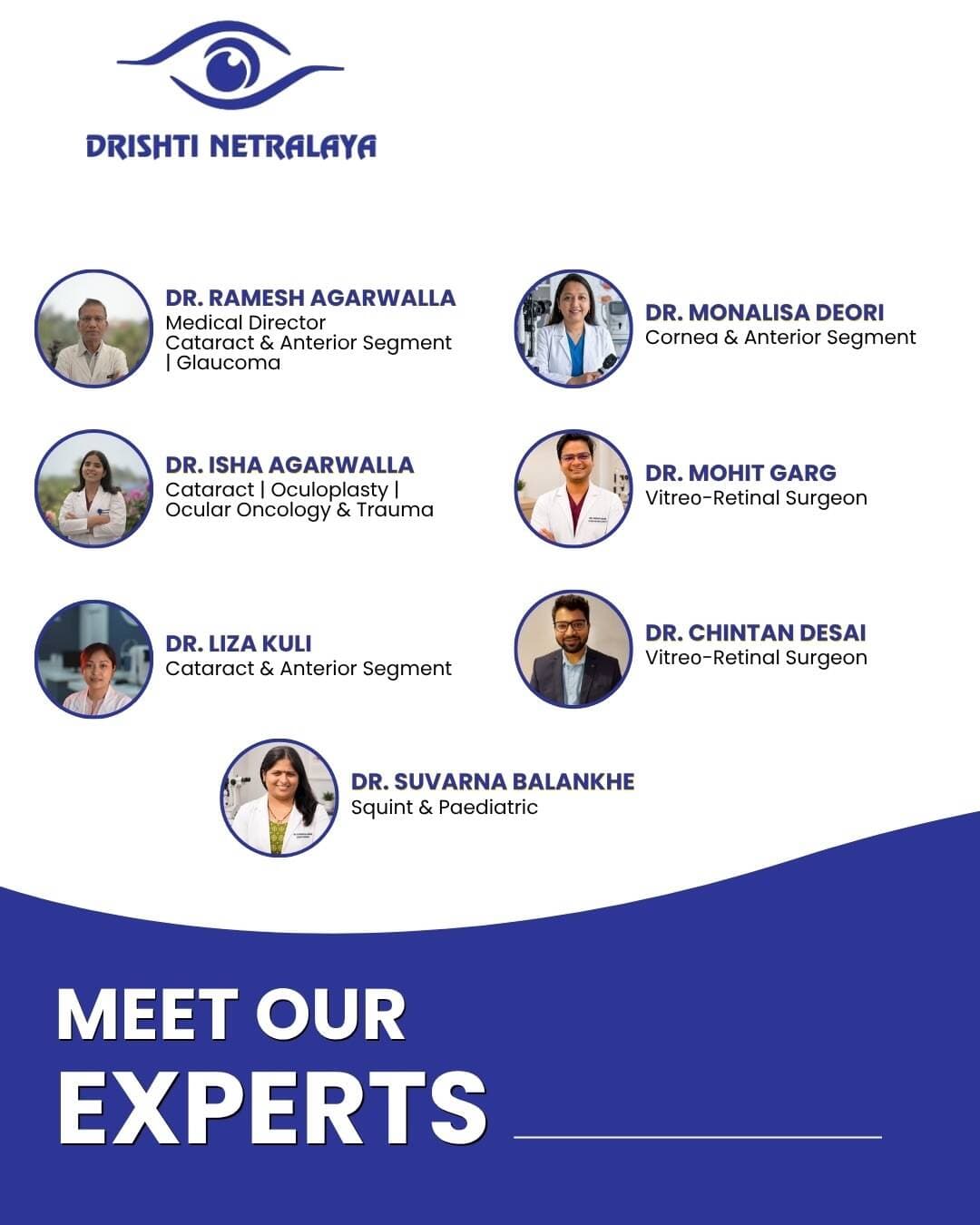 Comprehensive Eye Care. Experienced Specialists. Advanced Technology.
At Drishti Netralaya, Dibrugarh, we bring together a team of experienced eye specialists, advanced diagnostic technology, modern surgical facilities, and patient-focused care — all under one roof.
From Cataract, Glaucoma, Cornea & Anterior Segment to Vitreo-Retinal, Oculoplasty, Ocular Oncology, Squint & Paediatric Eye Care, our multidisciplinary team is equipped to address a wide range of eye-care needs.
✨ Why choose Drishti Netralaya?
✔️ Experienced team of eye specialists
✔️ Advanced diagnostic & surgical technology
✔️ Comprehensive eye-care services
✔️ Empanelled with leading organisations
✔️ Trusted by patients across the region
📍 Amolapatty Rly Gate, Dibrugarh, Assam – 786001
🌐 www.drishtinetralaya.in�
📞 +91-6901274500
Your vision deserves expert care. 💙👁️
#DrishtiNetralaya #EyeCare #EyeHospital #Dibrugarh #DibrugarhEyeHospita