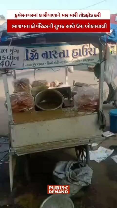કુબેરનગરમાં લારીવાળાને માર મારી તોડફોડ કરી:ભાજપના કોર્પોરેટરની યુવક સાથે ઉગ્ર બોલાચાલી, સન્નીખાન ચંદાણીએ કહ્યું- લારીવાળાએ મને રજૂઆત કરતાં યુવકને ઠપકો આપ્યો'તો