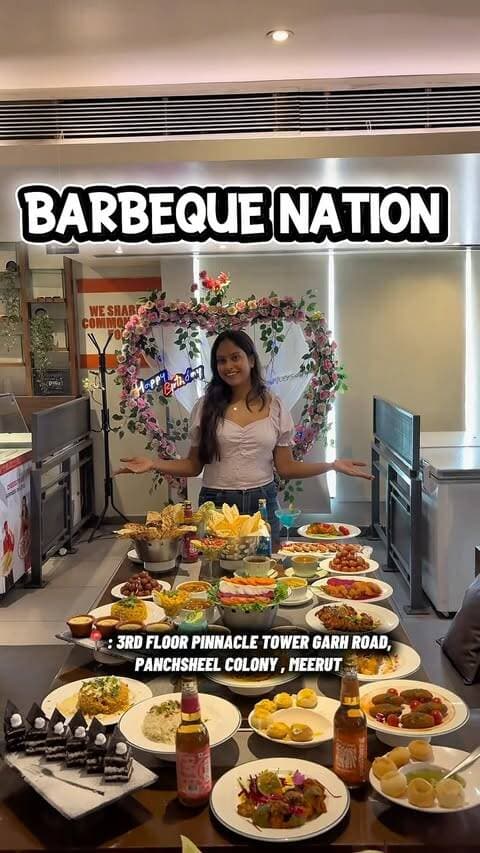 ЁЯН╜я╕П Choice Ki Freedom at Barbeque Nation, Meerut! тЬи
Kyun choose karein sirf ek-do dishes, jab aapke paas hai unlimited choices? ЁЯШН
Get ready to explore The Big Buffet Special Menu with Sizzler Fest тАФ featuring unlimited starters, delicious main course & tempting desserts! ЁЯФе
тЬи Choice ki freedom, unlimited flavours ke saath!
ЁЯТ░ Buffet at just тВ╣439 + taxes
ЁЯУН Barbeque Nation, Meerut
ЁЯУЮ Call: 9068555679 / 9068555680
DonтАЩt just pick one favouriteтАж try them all! тЭдя╕П
#ChoiceKiFreedom #BarbequeNation #Meerut #MeerutCity #MeerutFood MeerutCantt Foodie FoodLovers UnlimitedBuffet SizzlerFest Reels Trending