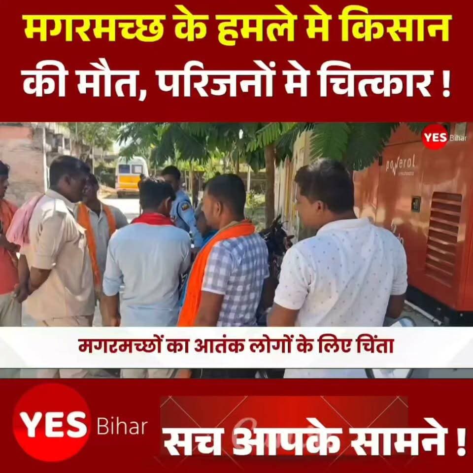 Bihar news : बगहा में मगरमच्छ के हमले में किसान की दर्दनाक मौत ने एक बार फिर नदी किनारे रहने वाले लोगों की सुरक्षा पर सवाल खड़े कर दिए हैं। आखिर रिहायशी इलाकों और मुख्य सड़कों तक पहुंच रहे मगरमच्छों से लोगों को कब मिलेगी राहत? क्या वन विभाग और प्रशासन की ओर से सुरक्षा को लेकर कोई ठोस कदम उठाया जाएगा? इस घटना से जुड़ी हर अपडेट और स्थानीय खबरों के लिए हमारे साथ जुड़े रहें। खबर पसंद आए तो वीडियो को Like करें, Share करें और अपने आसपास के लोगों तक जरूर पहुंचाएं। ऐसी ही महत्वपूर्ण खबरों के लिए चैनल को Follow और Subscribe करना न भूलें।
#Bagaha #BiharNews #WestChamparan #Valmikinagar #CrocodileAttack #Crocodile #GandakRiver #Narayanigandak #BreakingNews #BagahaNews #BiharBreakingNews #LocalNews #Wildlife #ForestDepartment #NewsUpdate
