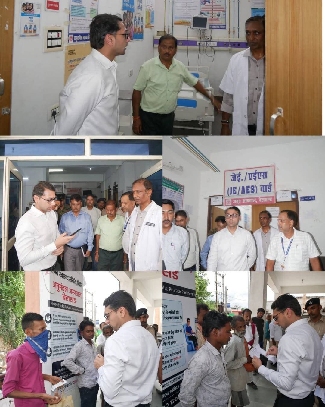 जिलाधिकारी ने अनुमंडलीय अस्पताल बेलसंड का किया निरीक्षण, स्वास्थ्य सेवाओं को और सुदृढ़ करने का दिया निर्देश
जिलाधिकारी, सीतामढ़ी श्री तनय सुल्तानिया द्वारा आज अनुमंडलीय अस्पताल बेलसंड का निरीक्षण किया गया। निरीक्षण में उपलब्ध चिकित्सा सुविधाओं, अस्पताल की व्यवस्थाओं तथा मरीजों को उपलब्ध कराई जा रही स्वास्थ्य सेवाओं की वास्तविक स्थिति का जायजा लिया गया
निरीक्षण के क्रम में जिलाधिकारी ने अस्पताल के विभिन्न वार्डों एवं शाखाओं का भ्रमण कर वहां की व्यवस्थाओं का जायजा लिया। उन्होंने एक्स-रे कक्ष, इमरजेंसी सेवा, ओपीडी, दवा वितरण कक्ष, सहित अन्य महत्वपूर्ण शाखाओं का निरीक्षण किया तथा संबंधित कर्मियों से उपलब्ध सुविधाओं एवं सेवाओं के संचालन की जानकारी ली। उन्होंने यह भी देखा कि मरीजों को आवश्यक जांच एवं उपचार की सुविधा निर्धारित प्रक्रिया के अनुसार समय पर मिल रही है अथवा नहीं।
जिलाधिकारी ने अस्पताल में इलाजरत मरीजों एवं उनके परिजनों से भी बातचीत कर उनके स्वास्थ्य का हाल जाना तथा अस्पताल में मिल रही चिकित्सा सुविधाओं के संबंध में जानकारी प्राप्त की। मरीजों से बातचीत के दौरान उन्होंने उपचार, दवा, जांच एवं अन्य सुविधाओं की उपलब्धता के बारे में फीडबैक लिया।
जिलाधिकारी ने निर्देश दिया कि अस्पताल की सभी व्यवस्थाओं को और अधिक सुदृढ़, सुव्यवस्थित एवं मरीज-केंद्रित बनाया जाए, ताकि स्वास्थ्य केंद्र में आने वाले प्रत्येक मरीज को समय पर आवश्यक जांच, उपचार एवं चिकित्सा सुविधा उपलब्ध हो सके।
उन्होंने इमरजेंसी सेवा को प्रभावी एवं तत्पर बनाए रखने, आवश्यक दवाओं एवं जांच सुविधाओं की उपलब्धता सुनिश्चित करने तथा अस्पताल परिसर में साफ-सफाई एवं स्वच्छता व्यवस्था पर विशेष ध्यान देने का निर्देश दिया। साथ ही, मरीजों एवं उनके परिजनों को किसी प्रकार की अनावश्यक परेशानी न हो, इसके लिए अस्पताल की कार्यप्रणाली को बेहतर बनाने पर जोर दिया।
कहा कि स्वास्थ्य सेवाओं में किसी भी प्रकार की लापरवाही स्वीकार नहीं की जाएगी।
जिलाधिकारी ने निरीक्षण के दौरान दिए गए निर्देशों का गंभीरता से अनुपालन सुनिश्चित करने तथा अस्पताल की व्यवस्थाओं में निरंतर सुधार लाने का निर्देश दिया, ताकि आमजन को स्थानीय स्तर पर ही समय पर बेहतर एवं भरोसेमंद चिकित्सा सुविधा उपलब्ध हो सके।
मौके पर अनुमंडल पदाधिकारी बेलसंड ,जिला जन संपर्क पदाधिकारी कमल सिंह सहित अन्य पदाधिकारी उपस्थित थे।
<nis:link nis:type=tag nis:id=samratchoudhary nis:value=samratchoudhary nis:enabled=true nis:link/> <nis:link nis:type=tag nis:id=cmsamrat nis:value=CMSamrat nis:enabled=true nis:link/>
CMO Bihar Information & Public Relations Department, Government of Bihar Bihar Health Department General Administration Department, Govt. of Bihar