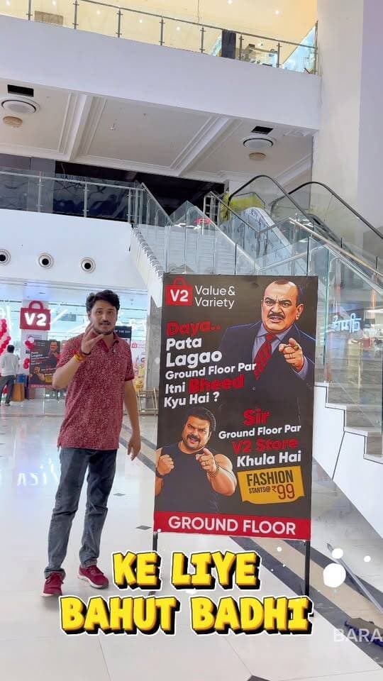 🛍️ Barabanki, ready for a new shopping destination? ✨
V2 – Value & Variety की grand opening हो गई है Awadh Avenue Mall, Awas Vikas Colony में! 🎉
👕 Men’s Wear | 👗 Ladies Wear | 🧒 Kids Wear | 🥻 Ethnic Wear | 👨👩👧 Family Fashion
और Fashion Starts @ ₹99 🔥
🎁 Opening Special Offers भी available हैं!
📍 V2, Awadh Avenue Mall, Ground Floor, Awas Vikas Colony, Barabanki
#V2Barabanki #V2ValueAndVariety #AwadhAvenueMall #Barabanki