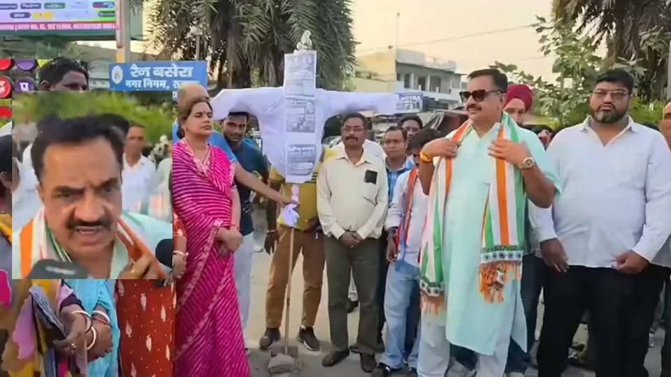 रुद्रपुर में कांग्रेस कार्यकर्ताओ ने फूंका धामी सरकार का पुतला, तिलक राज बेहड़ से मारपीट का विरोध
#CongresoNacional #BJPUttrakhand #TilakRajBehar #Rajkumarthukral