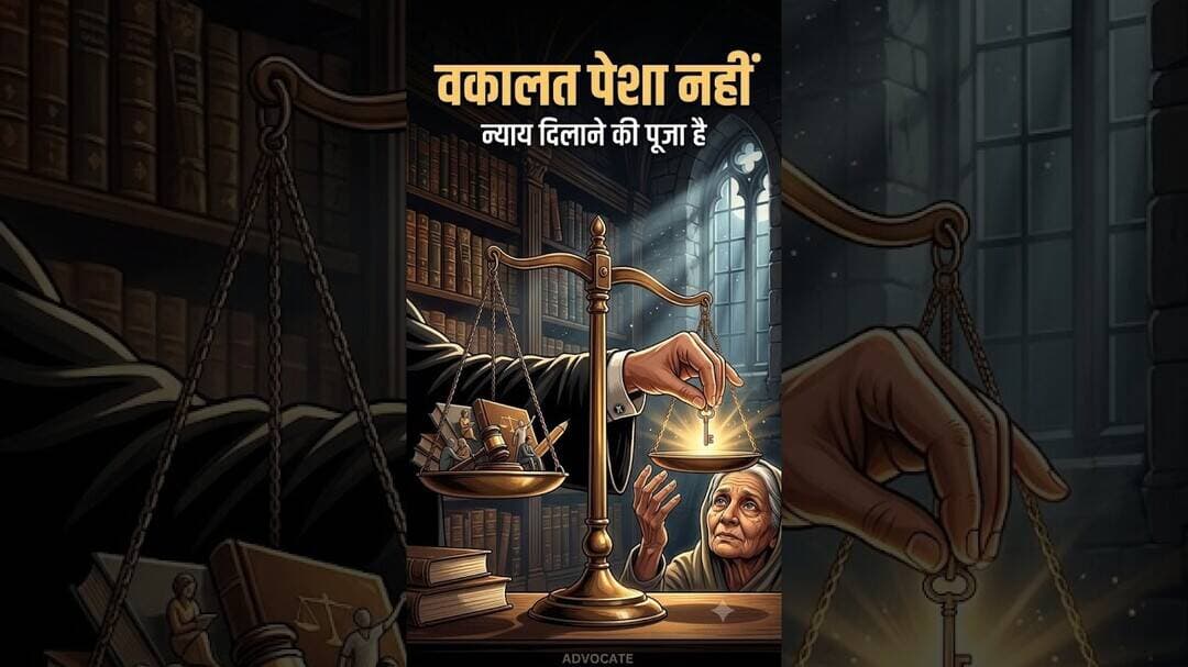 वकालत पेशा नहीं, न्याय दिलाने की पूजा है! ⚖️ #shortsfeed #viralvideo #shorts #justice