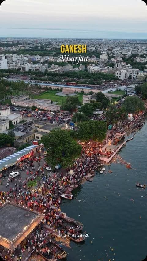 Hardest Goodbye 🥺🥺
#ganesha #visarjan #bappa #kota