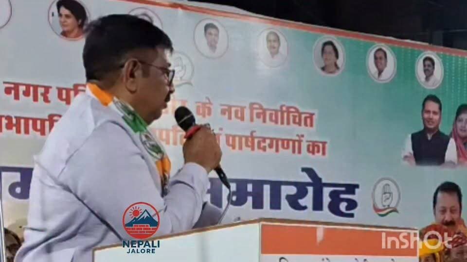 जालोर के राजीव गांधी भवन में आयोजित सभापति व उपसभापति सहित पार्षदगणों के स्वागत समारोह के दौरान कांग्रेस के उपाध्यक्ष जुल्फिकार अली भुट्टो बोले- समय पर सबका इलाज होगा...