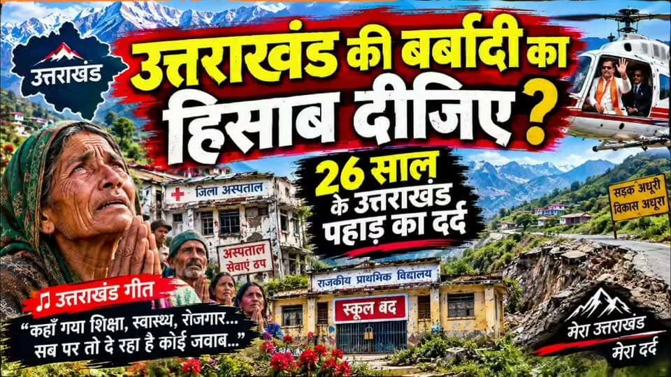 उत्तराखंड की पीड़ा पर आधारित गीत 26 सालो बाद भी पहाड की ऐसी हालत है तो जवाब कौन देगा ??
शेयर भी करे --
#uttrakhand #viral #poltics #top #song