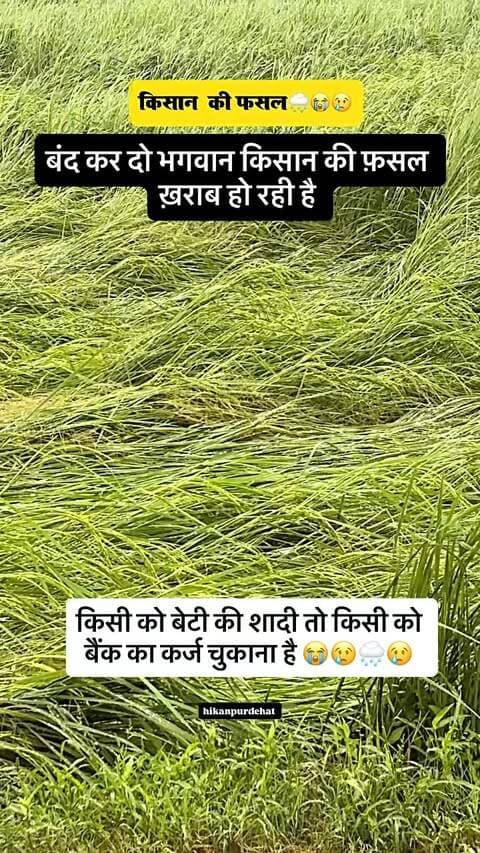 दुख दर्द हमेशा किसान को ही मिलता है 🌧️😢😭
Follow @hikanpurdehat
#kisan #sad #kheti #fasalkharab #viralvideo