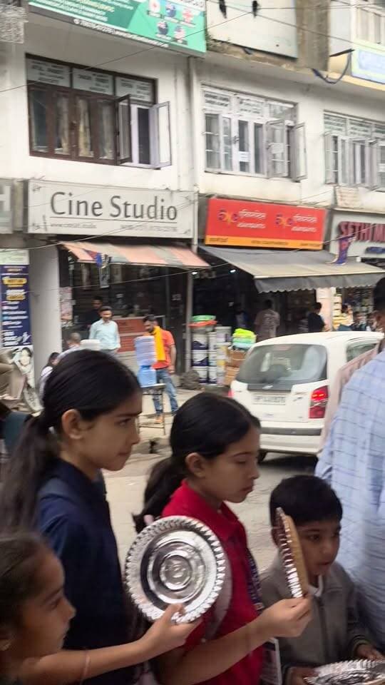मॉल रोड़ सोलन पर विशाल भंडारे का आयोजन...
