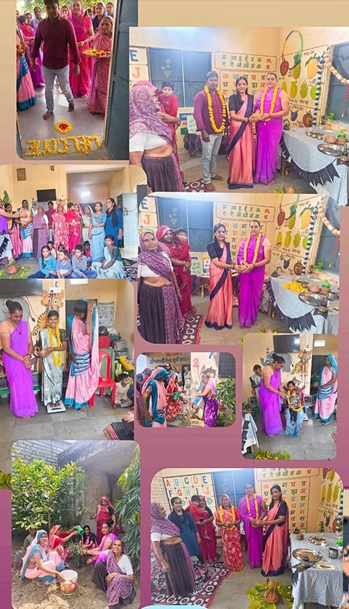 सेवा संकल्प अभियान के तहत कुकड़ेश्वर और जावद में आंगन मिलन सेवा कार्यक्रम संपन्न
नीमच, 26 सितंबर 2026। सेवा संकल्प अभियान के अंतर्गत महिला एवं बाल विकास विभाग द्वारा कुकड़ेश्वर एवं परियोजना जावद क्षेत्र के विभिन्न आंगनवाड़ी केंद्रों पर आंगन मिलन सेवा कार्यक्रम आयोजित किए गए। कार्यक्रमों में जनप्रतिनिधियों, विभागीय अधिकारियों-कर्मचारियों, सामाजिक कार्यकर्ताओं, माताओं एवं हितग्राहियों ने सहभागिता की।
कुकड़ेश्वर में आयोजित कार्यक्रम में नगर पालिका मनासा अध्यक्ष श्रीमती सीमा अजय तिवारी, नगर पालिका कुकड़ेश्वर अध्यक्ष श्रीमती उर्मिला पटवा, उपाध्यक्ष श्रीमती सोनाली उज्जवल पटवा, रामपुरा परियोजना अधिकारी श्रीमती दीपमाला चौधरी, मनासा परियोजना अधिकारी श्रीमती किरण कामदार, सेक्टर सुपरवाइजर सुश्री चंदा दाहिना, ब्लॉक समन्वयक श्री राजीव प्रसाद, श्री ईश्वरलाल मौर्य सहित विभागीय टीम उपस्थित रही।
परियोजना जावद के आंगनवाड़ी केंद्रों पर भी आंगन मिलन सेवा के तहत विभिन्न गतिविधियां आयोजित की गईं। बच्चों की गतिविधियों के साथ पौधारोपण, स्वास्थ्य जांच, स्वच्छता एवं पोषण-स्वास्थ्य संबंधी जागरूकता गतिविधियां आयोजित की गईं। इस दौरान आंगनवाड़ी कार्यकर्ताओं एवं सहायिकाओं के उत्कृष्ट कार्य के लिए सम्मान किया गया। साथ ही उत्कृष्ट कार्य करने वाली महिलाओं एवं बालिकाओं को भी सम्मानित किया गया।
कार्यक्रमों में माताओं एवं हितग्राहियों के साथ पोषण, स्वास्थ्य, स्वच्छता और बच्चों के समग्र विकास से जुड़े विषयों पर संवाद किया गया। जनप्रतिनिधियों एवं विभागीय अधिकारियों ने आंगनवाड़ी केंद्रों की गतिविधियों में सहभागिता करते हुए सेवा, समर्पण और जनभागीदारी की भावना को मजबूत करने का संदेश दिया।
