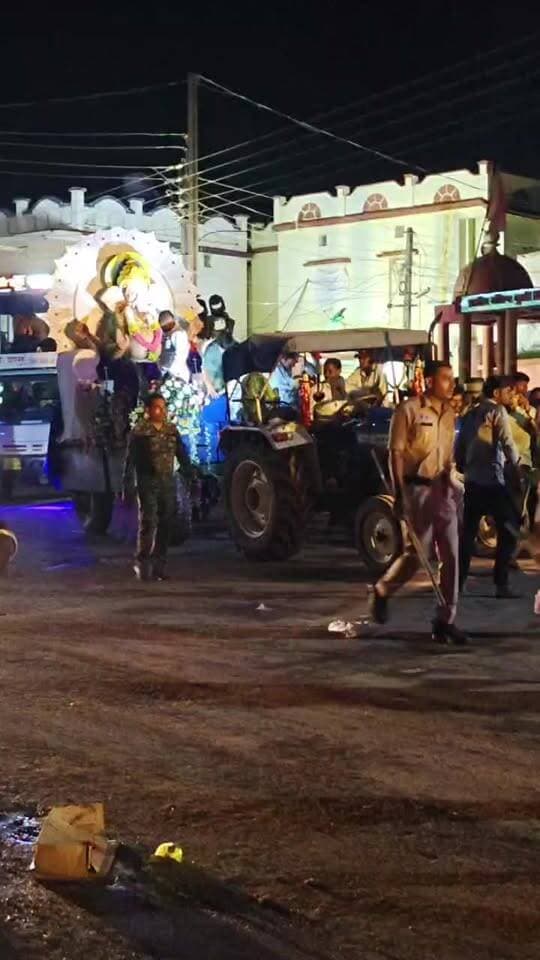 सहसपुर लोहारा में गणेश प्रतिमाओं का विसर्जन यात्रा 🙏🌺