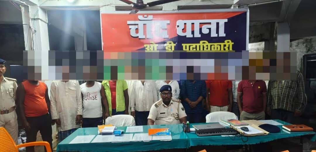 चांद पुलिस ने शराब के नशे की हालत में 13 गिरफ्तार.....