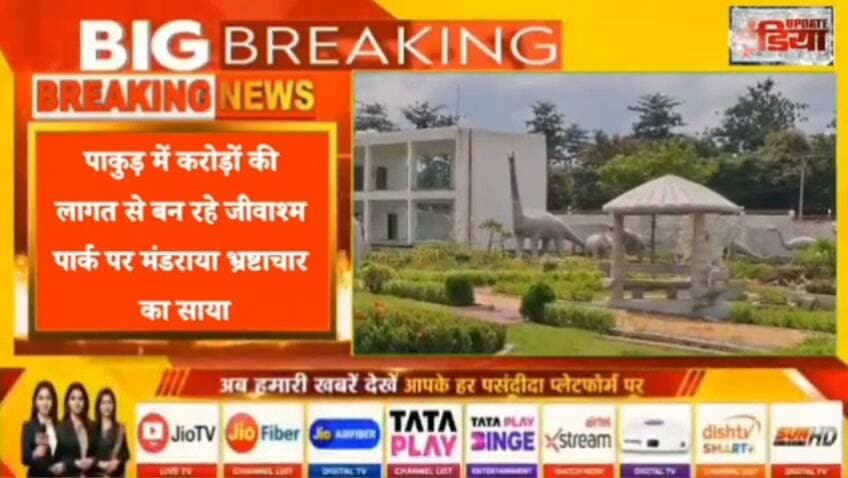 पाकुड़ में करोड़ों की लागत से बन रहे जीवाश्म पार्क पर मंडराया भ्रष्टाचार का साया #nonfollowers #fbreels #fbpost #trendingreels Hemant Soren
