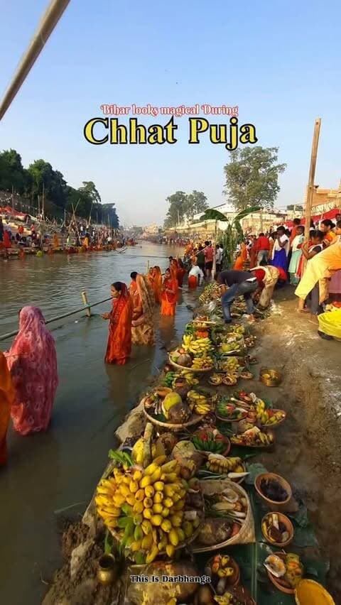 Bihar looks magical during Chhath Puja! 🌅🙏
From glowing ghats to the divine sunrise, every moment feels like a blessing. ❤️
छठ की आस्था, बिहार की खूबसूरती और हमारी मिट्टी की खुशबू… यही तो है असली बिहार! 🌾🪔
Please us @this_is_darbhanga for more amazing content
#chhath_puja #chhat #bihar #darbhanga #chhatpujaspecial❤️