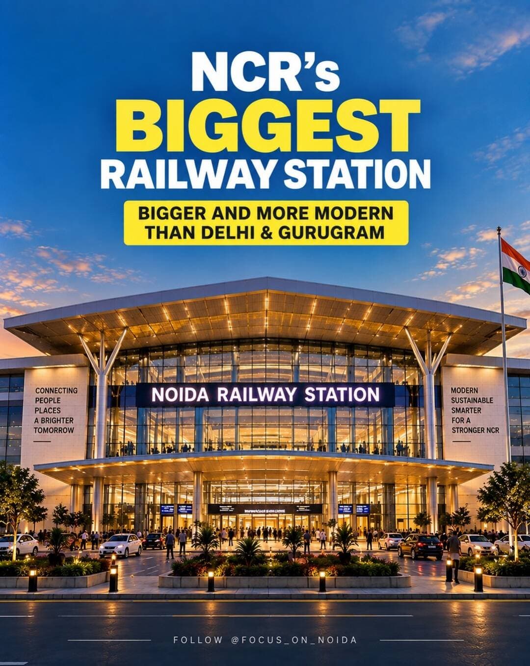 Greater Noida Is Getting a Modern Railway Terminal! 🚆
NCR is set to get a major new railway hub at Boraki, Greater Noida. 🚆
The planned Greater Noida Terminal is part of a large Multimodal Transport Hub, designed to bring together Railways, Metro, ISBT & local transport at one location. The railway terminal is planned with modern passenger facilities and connectivity to major road networks.
The Aqua Line extension from Depot Station to Boraki MMTH is also planned to provide interchange with Indian Railways, ISBT and local buses.
📍 Location: Boraki, Greater Noida, Uttar Pradesh
🚆 Project: Greater Noida Terminal / Boraki Railway Terminal
🚇 Metro: Aqua Line – Depot to Boraki
🚌 Connectivity: ISBT + Local Bus Terminal
📲 Follow @focus_on_noida for more Noida & NCR updates
Noida Railway Station, Greater Noida Railway Station, Boraki Railway Station, Greater Noida Terminal, Boraki Terminal, Noida railway project, Greater Noida railway project, NCR railway station, Noida latest news, Greater Noida latest news, Boraki MMTH, Multimodal Transport Hub, Noida Metro, Aqua Line Extension, Namo Bharat, NCR connectivity, Noida development, Greater Noida development
Boraki, Greater Noida, Uttar Pradesh, India Boraki
“NCR’S NEW RAILWAY HUB 🚆
GREATER NOIDA’S NEXT BIG CONNECTIVITY PROJECT”