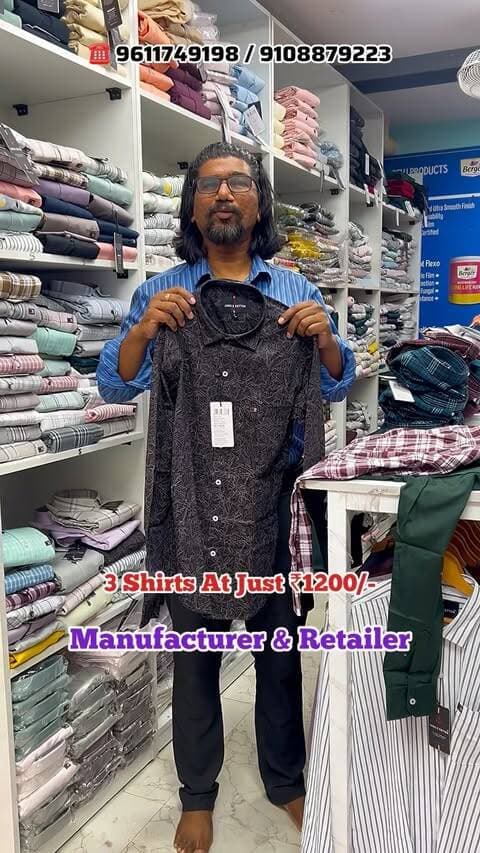 📌 @love_bengaluru
.
.
#shirtsmanufacturer #manufacturer #wholesalemarket #menswear #womensfashion