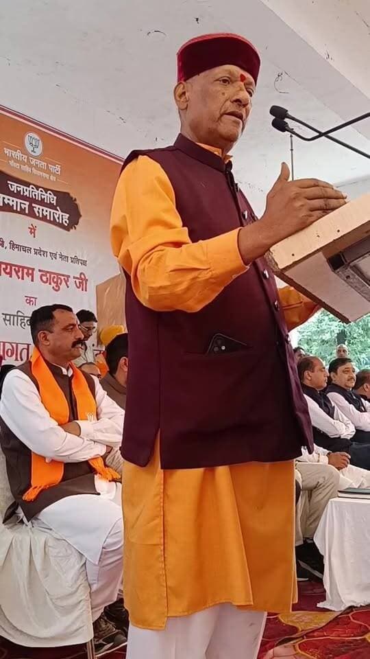 पूर्व मंत्री सुखराम चौधरी ने आज मंच से कहा पांवटा साहिब में कांग्रेस के शासन में विकास ठप पड़ा है और क्या कहा सुनिए
