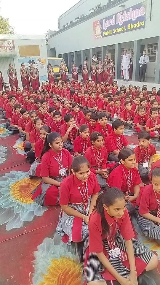 लॉर्ड कृष्णा स्कूल में नवनिर्वाचित नगर पालिका अध्यक्ष मंगीलाल गोयल का स्वागत समारोह
