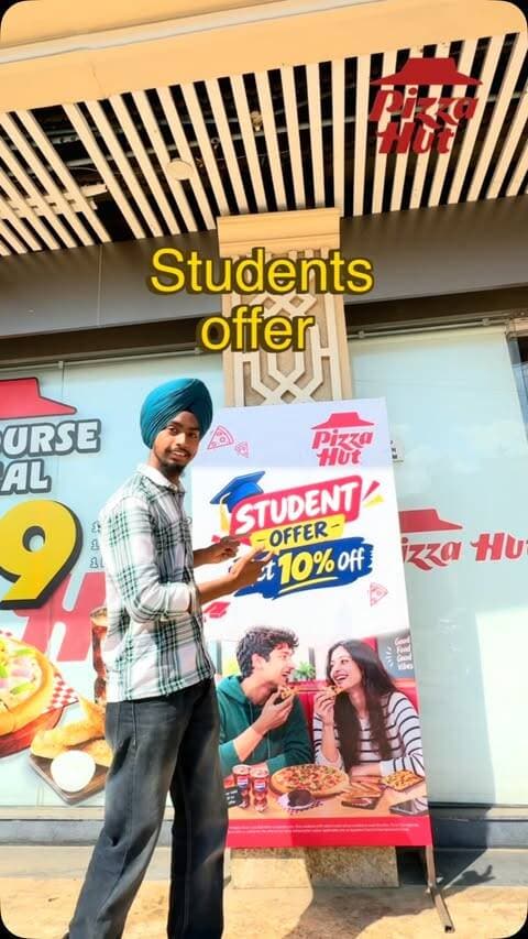 🍕 Student ho? Toh pizza party banti hai! 😍🔥
Pizza Hut ka Student Offer leke enjoy karo your favourite pizzas at a special price! 🎓🍕
Perfect excuse to treat your friends without breaking the budget! ❤️
📍 Visit your nearest Pizza Hut
🎓 Carry your valid student ID & enjoy the offer!
Tag your pizza partner 👇🍕
#PizzaHut #StudentOffer #PizzaLovers #sardarjikiyatrabhopal #foodporn