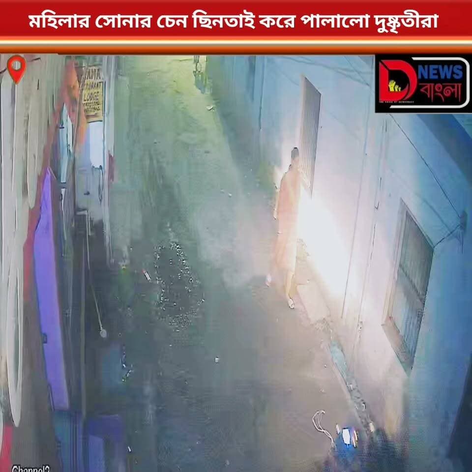 মহিলার সোনার চেন ছিনতাই করে পালালো দুষ্কৃতীরা।