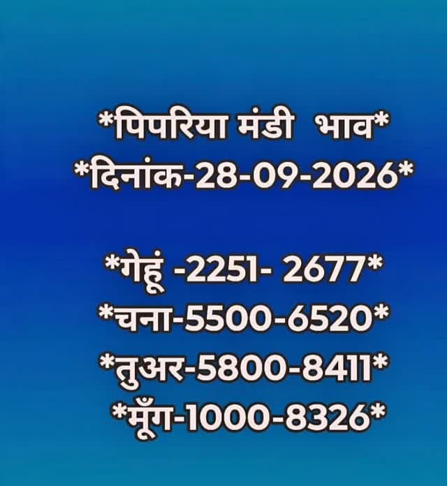 28/09/2026 pipariya mandi
