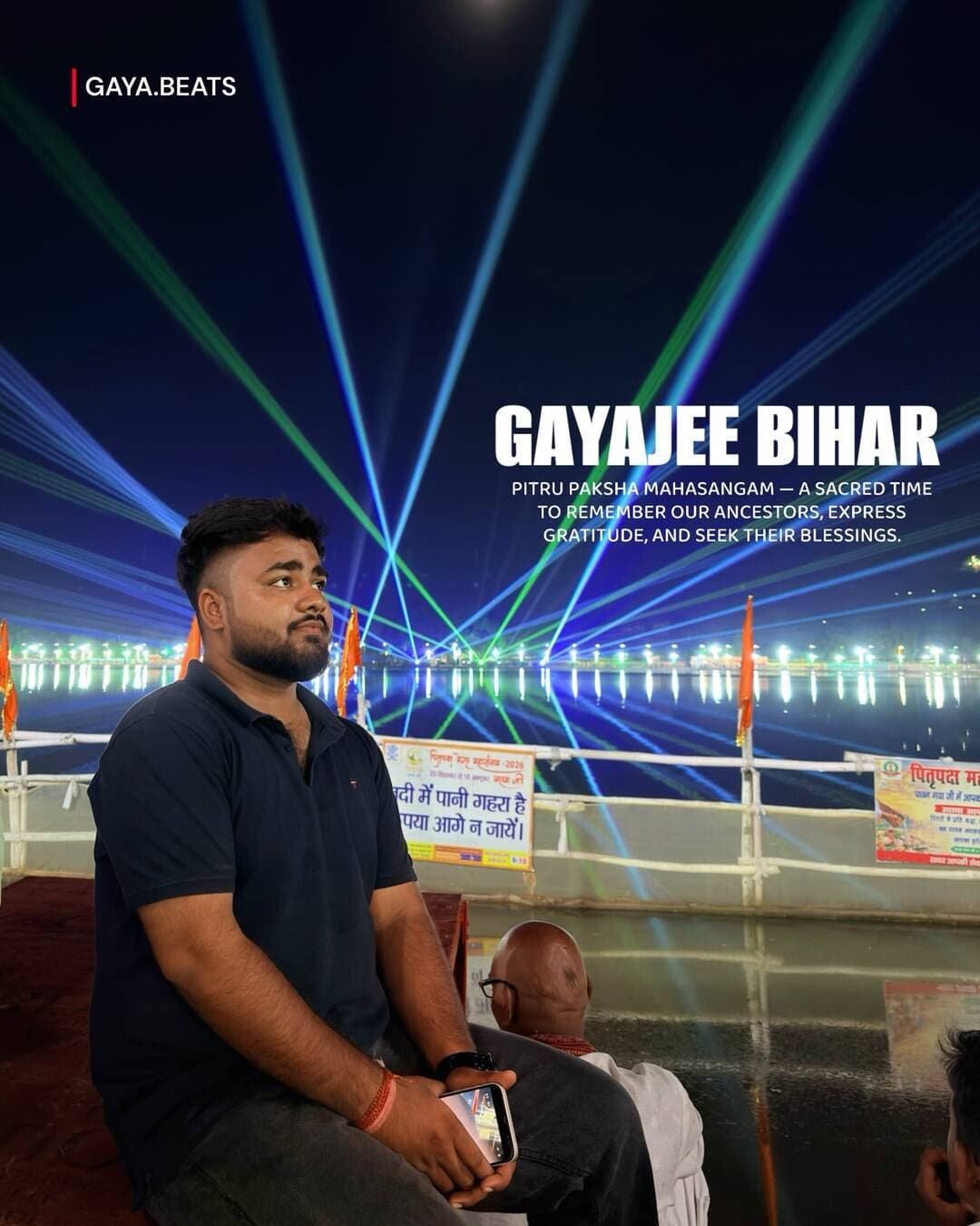 Banaras ❌ GAYAJI ✅
Pitru Paksha Mahasangam — गयाजी बिहार
laser show : 8 : 30PM