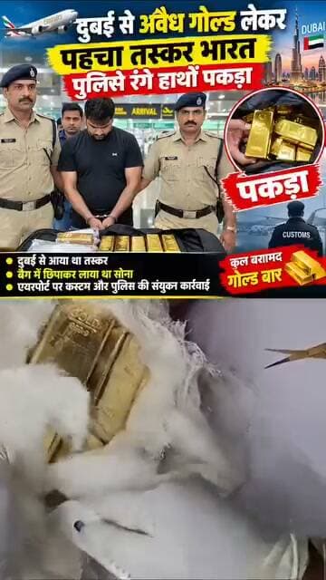 दुबई से गोल्ड की किस तरह से होती है तस्करी का नया तरीका यह वीडियो जरूर आप लोग देखें। यह वीडियो सोशल मीडिया पर तेजी से वायरल हो रहा है।