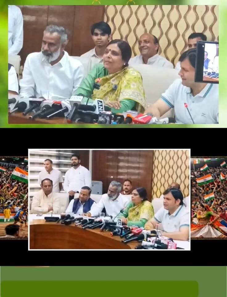 वन्दे भारत लाइव न्यूज़/प्रवीण कुमार 🚨PALWAL BREAKING NEWS 🚨CM नायब सैनी को बदले जाने की चर्चाओं पर अर्चना गुप्ता का बड़ा बयान
बोलीं— मुख्यमंत्री का पूरा ध्यान हरियाणा की योजनाओं और जनता के काम पर