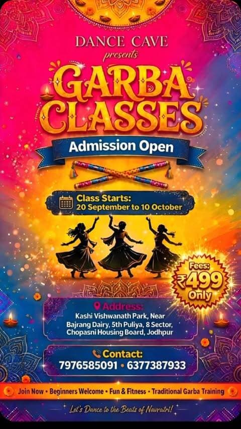 Chaniya choli ready hai, par steps ka kya? 🪔 Don’t worry, Dance Cave has got you covered! Join us every evening from 7 PM to 10 PM and level up your garba game before Navratri arrives!
.
: #DanceCave #LetsGoVarsha #GarbaWithVarsha #DanceCaveGarba
#GarbaClasses GarbaWorkshop Navratri2026 GarbaLovers Dodhiya GarbaSteps GarbaVibes
ReelKaroFeelKaro ExplorePage GarbaReel TrendingReels ReelItFeelIt GarbaDance NavratriIsComing