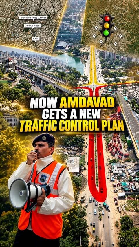 A new plan is being introduced to improve traffic movement across Amdavad.
After traffic increased around the Makarba Bridge and Corporate Road, authorities are now planning several changes across the city. Around 24 busy locations will get traffic signals, more than 30 spots will get speed breakers, and the Capsule System will be introduced at 5 selected junctions.
The aim is to make vehicle movement smoother and reduce wrong-side driving and traffic jams.
Do you think this new system will make Amdavad’s traffic better?
(Amdavad Traffic, Makarba Bridge, Capsule System, Traffic Police, AMC, Traffic Signals, Speed Breakers, Traffic Jam, Corporate Road, Road Update)
#Amdavad #TrafficUpdate #AmdavadTraffic #CapsuleSystem #AmdavadNews
