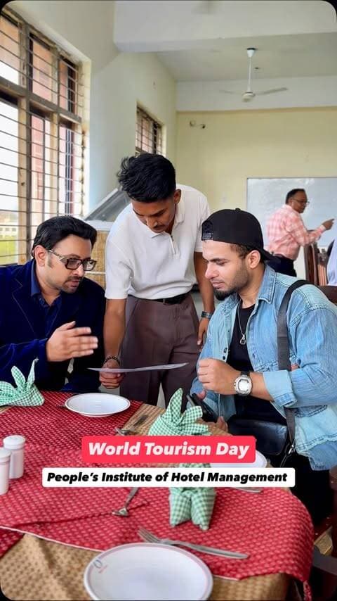 World Tourism Day की खास झलक 😍
इस बार फिर पहुँचा Pupils Institute of Hotel Management में, जहाँ students ने अपनी creativity, cooking skills, food presentation और hospitality skills को practically showcase किया।
Hotel Management College Bhopal, Hotel Management Institute in Bhopal, Hotel Management Course, Hotel Management Career, Hospitality Management, Bhopal Hotel Management, World Tourism Day Bhopal, Hotel Management Students, Culinary Course Bhopal.
.
@alaamirkhan
#bhopal #trendingreel #explorepage #reelsindia #foryou
