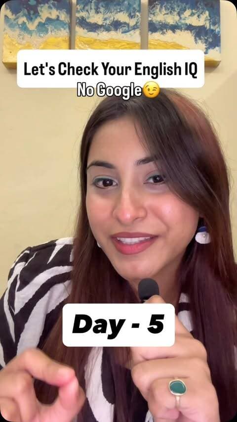 DAY 5 | Hindi Se English Tak ✨
One of the biggest mistakes English learners make is translating Hindi word by word. The truth is, natural English is about expressing the idea, not translating every single word.
Today’s sentence is something we use all the time in Hindi, but most people say it unnaturally in English. Let’s fix that together. 💯
Here’s your challenge: Before listening to my answer, pause the reel and translate the sentence yourself. No Google. No hints. Just your English. 😉
Practice it 5 times, use it in your own conversation today, and you’ll remember it much longer.
Save this reel so you can revise it later, and send it to a friend who’s serious about improving their spoken English. ❤
#fyp #learnenglish #foryoupage #foryou #spokenenglish
foryou, foryoupage