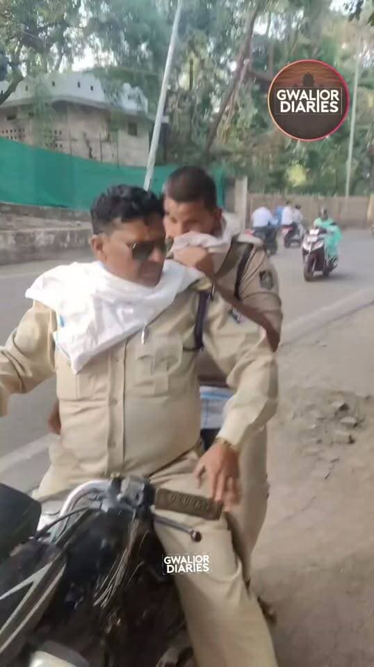 बेजा ताल पर खड़े एक युवक से पुलिस के पूछने पर हुई कहा सुनी...