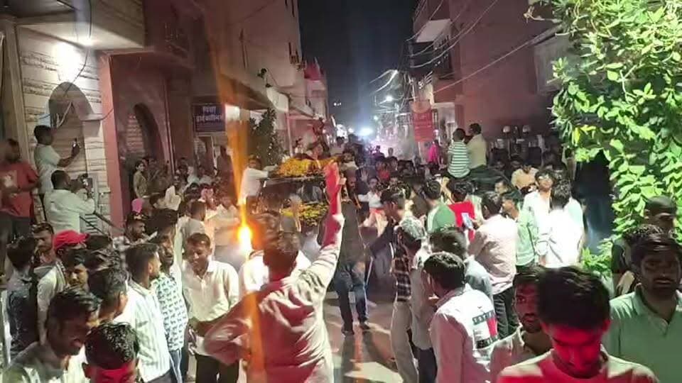 विधायक रविन्द्र सिंह भाटी का काफिला पहुंचा जोधपुर...
