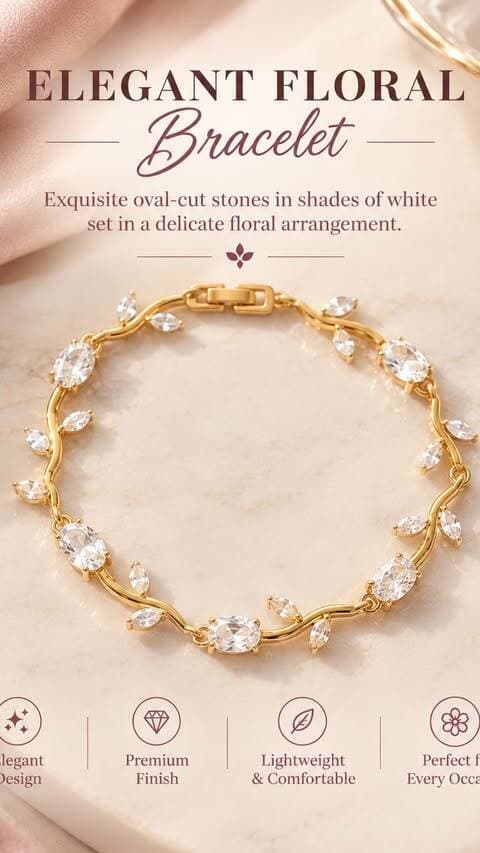 ✨ Elegant sparkle, timeless beauty.
Our Gold-Tone Crystal Bracelet — delicate, classy & perfect for every occasion. 💎✨
DM to order 💌
#GoldBracelet #CrystalBracelet #WomensJewellery #JewelleryLove #ElegantJewellery FashionJewellery BraceletLove SparkleFashionJewelleryHub