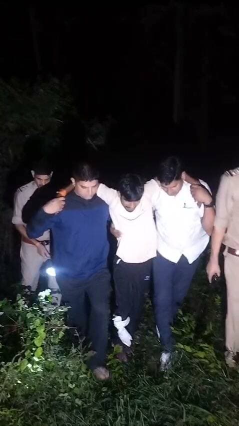 झबरेड़ी कला डबल मर्डर का आरोपी अमन मुठभेड़ में गिरफ्तार, पुलिस की गोली से पैर में लगी गोली