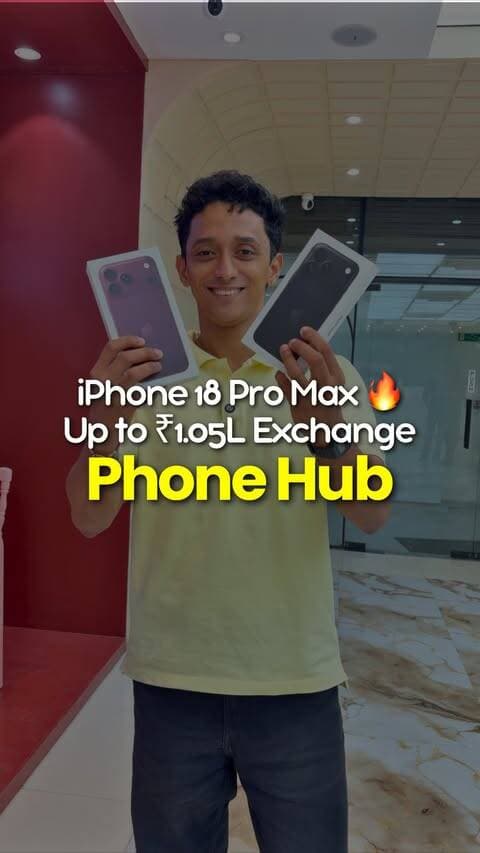 iPhone upgrade incoming? 👀📱
₹1.05L tak exchange value + ₹3K bonus 🔥
Save this before you upgrade💸
#iPhone18ProMax #iPhoneUpgrade #iPhoneExchange #PhoneHub #AppleIndia MumbaiReels