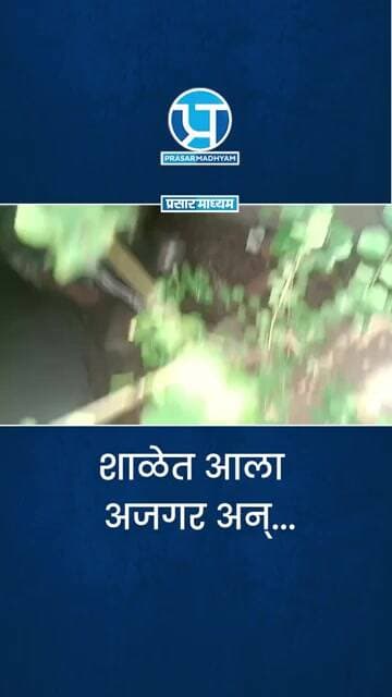शाळेत आला अजगर अन्...