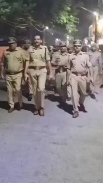 देर रात सुरक्षा व्यवस्था का जायजा लेने निकले एसपी सिटी