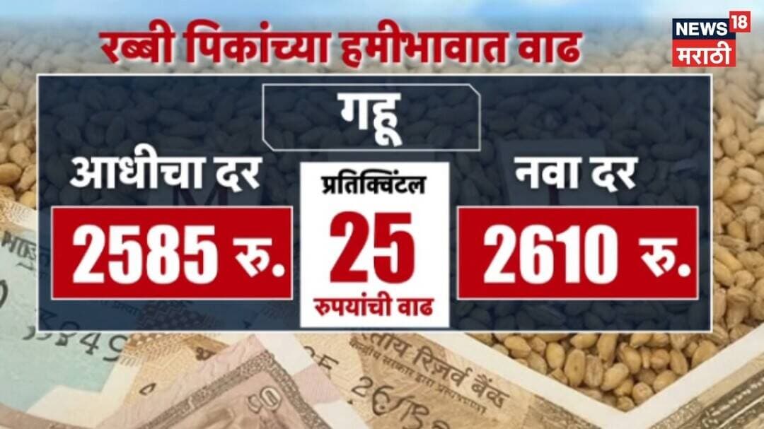Rabi MSP News | शेतकऱ्यांसाठी मोठी बातमी! रब्बी पिकांच्या MSPमध्ये मोठी वाढ