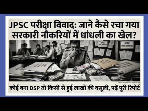 JPSC परीक्षा विवाद जानें कैसे रचा गया सरकारी नौकरियों का खेल? कोई बना DSP तो हुई लाखों की वसूली