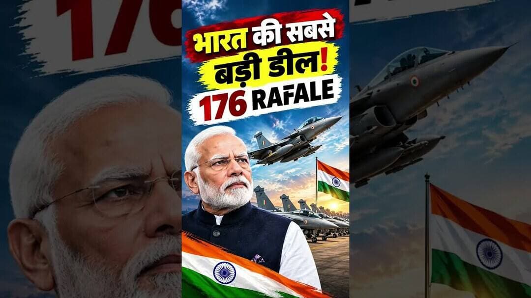 भारत की सबसे बड़ी फाइटर डील ! 176 राफेल का 'महा-प्लान' #shorts #rafale #india #bjp