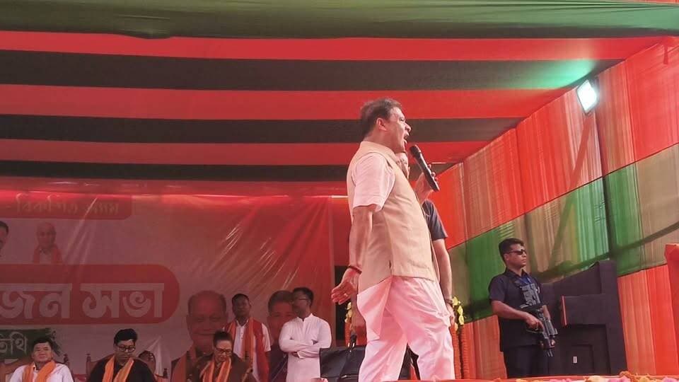 কুশতলিত মূখ্যমন্ত্ৰীৰ নিৰ্বাচনী প্ৰচাৰ।