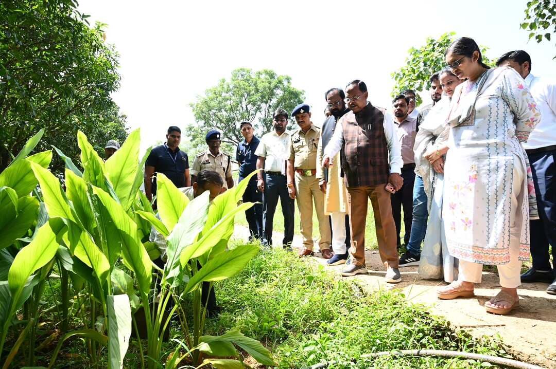 छत्तीसगढ़ शासन के कृषि, पशुपालन, मत्स्य, अनुसूचित जाति एवं जनजाति मंत्री तथा कोरिया जिले के प्रभारी मंत्री श्री रामविचार नेताम ने बैकुंठपुर स्थित कृषि विज्ञान केंद्र का दौरा कर वहां संचालित अनुसंधान एवं कृषि संबंधी गतिविधियों का जायजा लिया।
मंत्री श्री नेताम ने कृषि विज्ञान केंद्र में विकसित की जा रही उन्नत किस्म की हल्दी की नर्सरी का अवलोकन किया। उन्होंने हल्दी की रोपाई की विधि, पौधों की देखभाल तथा खाद और पानी के प्रबंधन के संबंध में जानकारी ली। उन्होंने उन्नत कृषि तकनीकों को अपनाकर किसानों को बेहतर उत्पादन के लिए प्रोत्साहित करने पर जोर दिया।
#agriculture #koreadistrict #chhattisgarh #cmochhattisgarh #कृषि