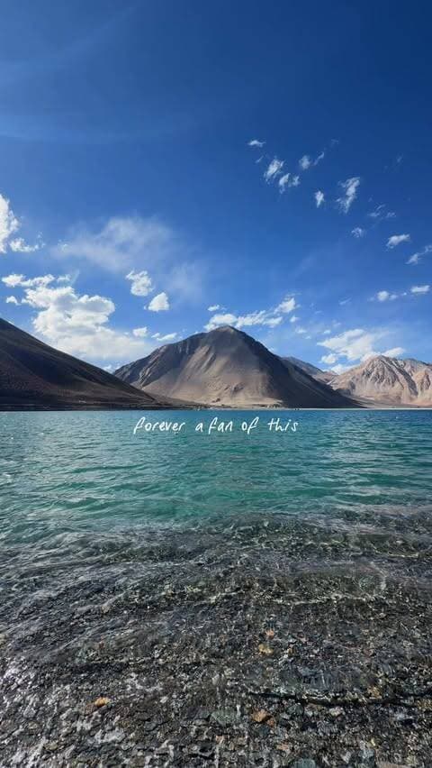 Forever fan of this 🥹♥️
#pangonglake #ladakh #lake
